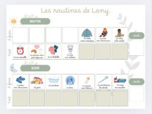 Tableau de routines